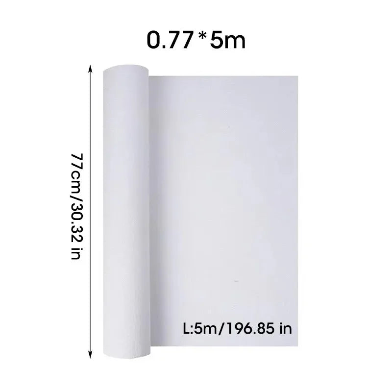 5M Blank Canvas Roll – White Craft & Diamond Painting Canvas Base