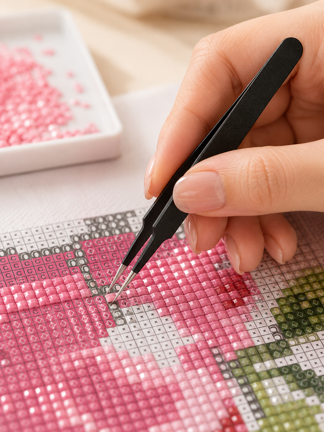 Diamond Painting Tweezers – Precision Drill Placement Tool