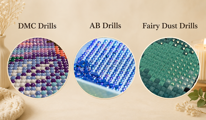 Golden Iris Garden – Fairy Dust Diamond Painting Kit