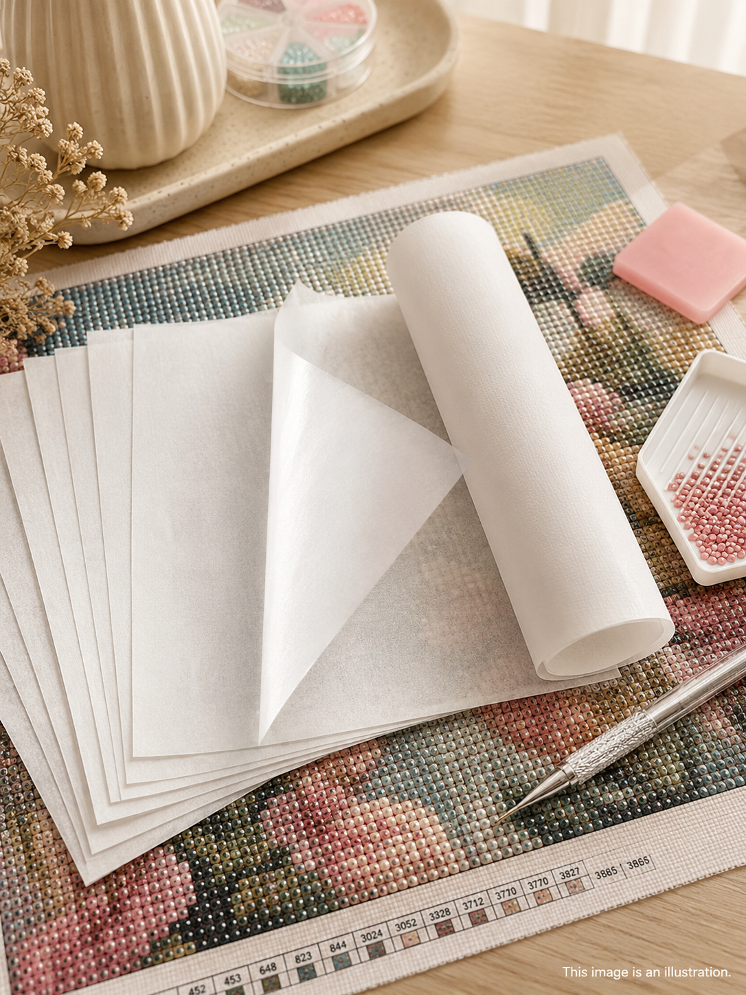Diamond Painting Release Paper Set – Non-Stick Canvas Cover Sheets