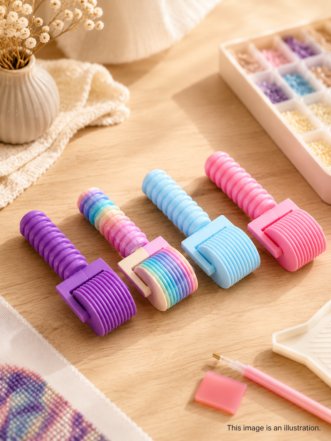 Diamond Painting Roller Tool – Smooth Canvas & Drill Pressing Accessory