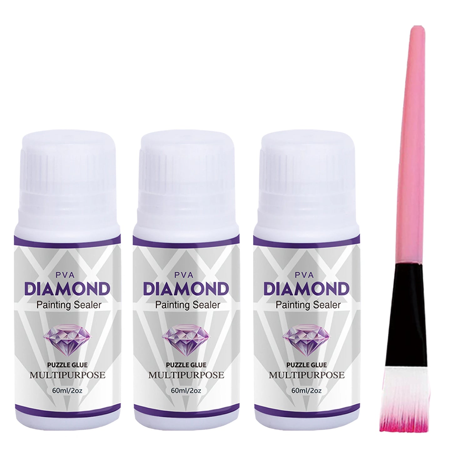 Diamond Painting Sealer Set – 60ml / 200ml Protective Glue