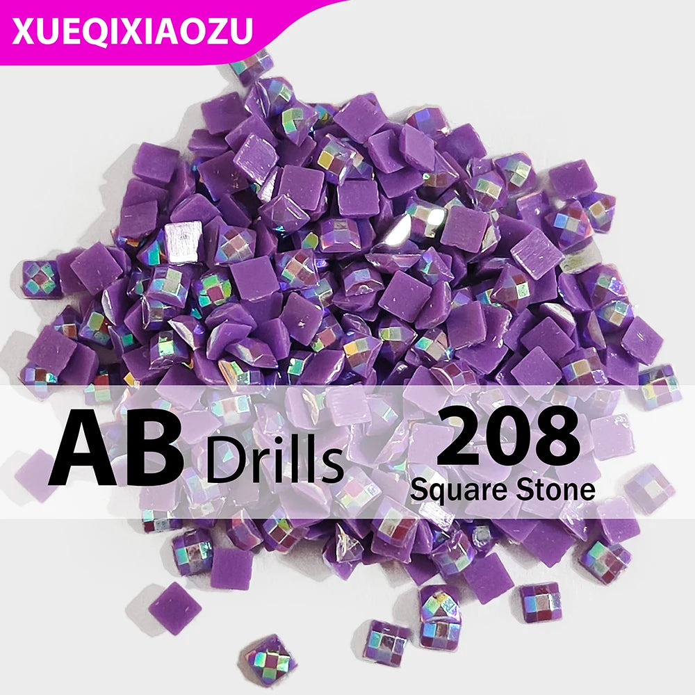 AB Square Diamond Painting Drills –  2.5 mm Single Colour Refill Pack ca. 1000 pcs