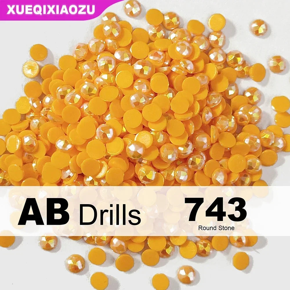 AB Round Diamond Painting Drills – 2.8 mm Colour Refill Pack ca. 1000 pcs