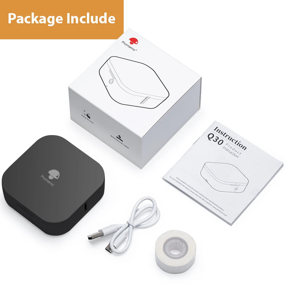 Q30 Mini Thermal Label Printer – Portable Sticker & Organisation Label Maker