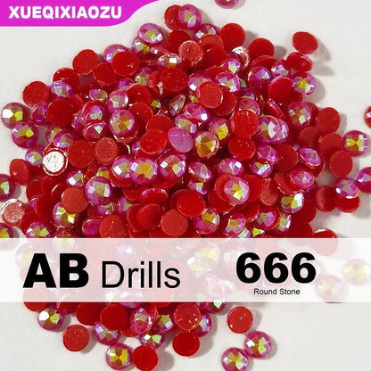AB Round Diamond Painting Drills – 2.8 mm Colour Refill Pack ca. 1000 pcs