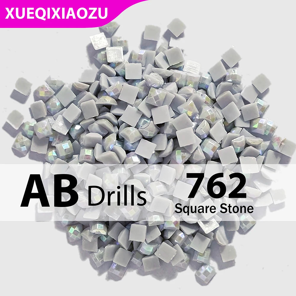 AB Square Diamond Painting Drills –  2.5 mm Single Colour Refill Pack ca. 1000 pcs