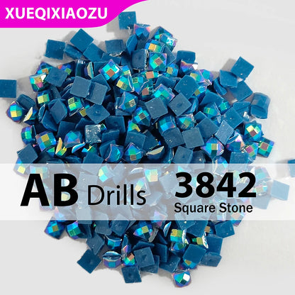 AB Square Diamond Painting Drills –  2.5 mm Single Colour Refill Pack ca. 1000 pcs