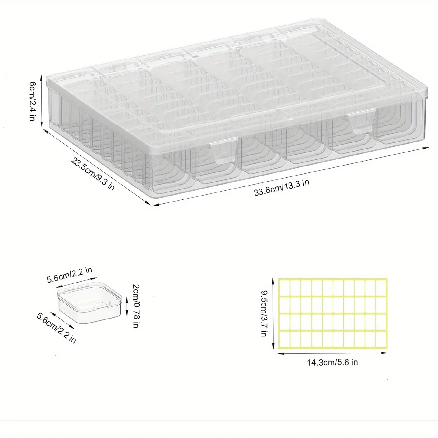 Diamond Painting Storage Box – 61-Piece Drill Organizer Case