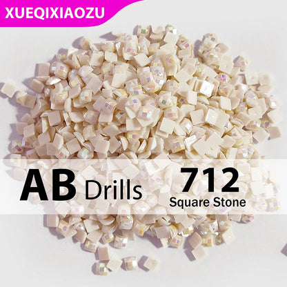 AB Square Diamond Painting Drills –  2.5 mm Single Colour Refill Pack ca. 1000 pcs