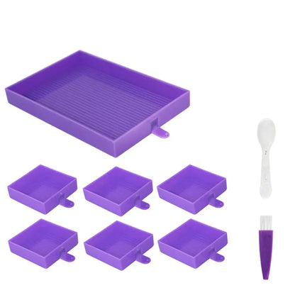 9/20 pcs Diamond Painting Multi-Tray Organizer – Drill Sorting Tray Set