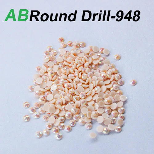 AB Round Diamond Painting Drills – 2.8 mm colour Refill Pack ca. 8000 pcs