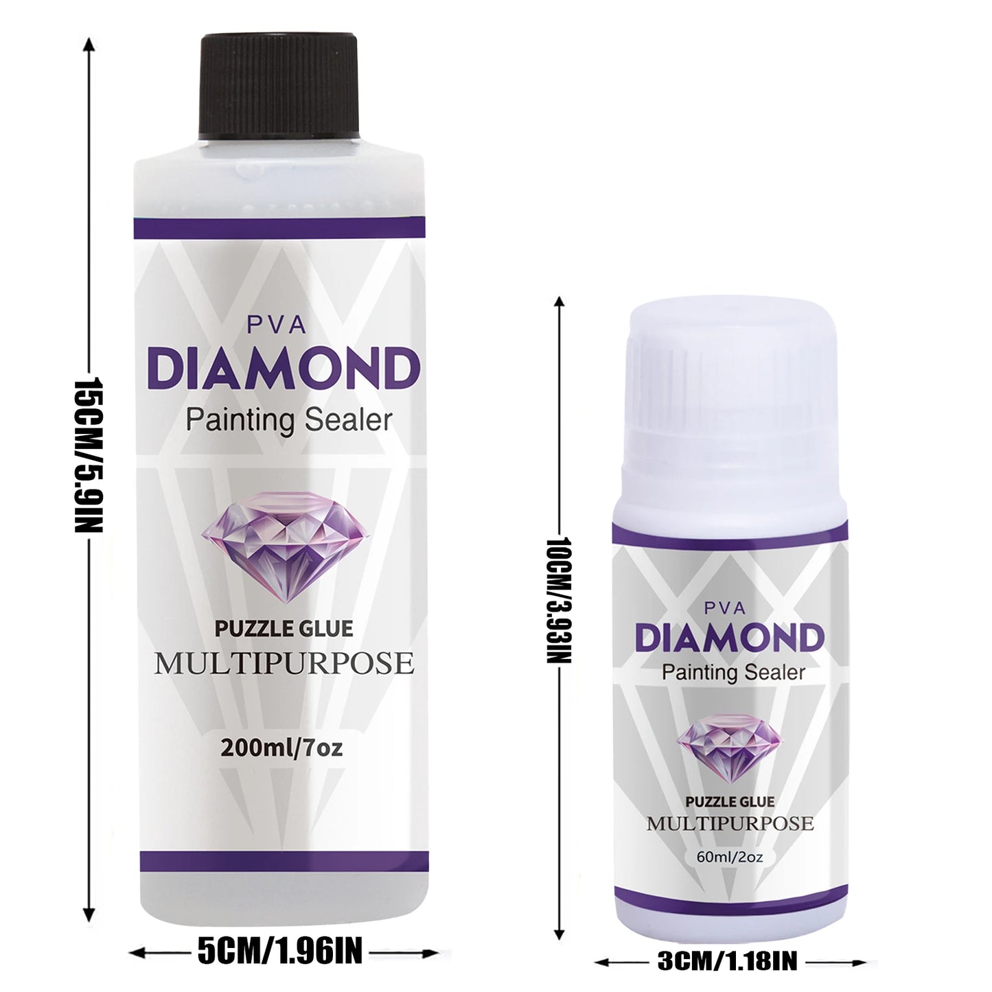 Diamond Painting Sealer Set – 60ml / 200ml Protective Glue
