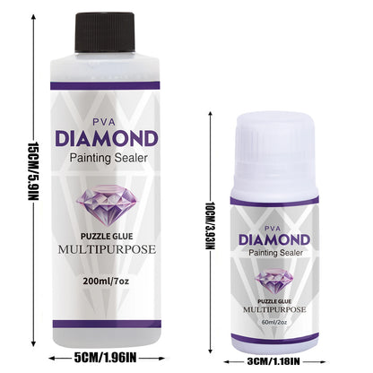 Diamond Painting Sealer Set – 60ml / 200ml Protective Glue