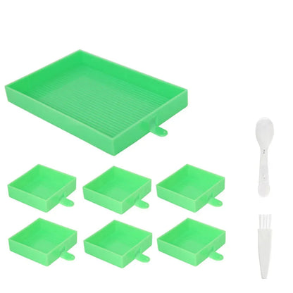 9/20 pcs Diamond Painting Multi-Tray Organizer – Drill Sorting Tray Set