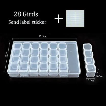 Diamond Painting Storage Box – 28/56 -Grid Drill Organizer Case