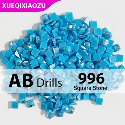 AB Square Diamond Painting Drills –  2.5 mm Single Colour Refill Pack ca. 1000 pcs
