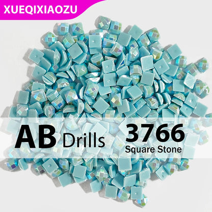 AB Square Diamond Painting Drills –  2.5 mm Single Colour Refill Pack ca. 1000 pcs