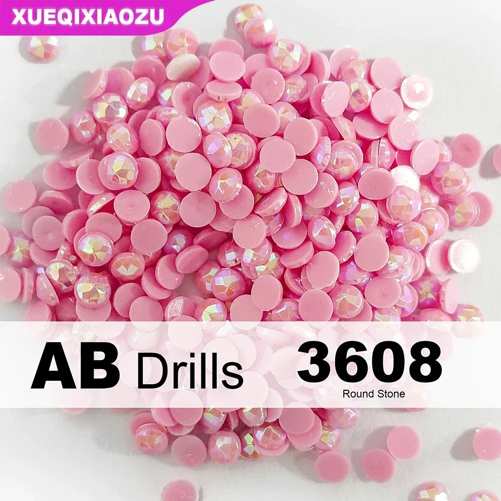 AB Round Diamond Painting Drills – 2.8 mm Colour Refill Pack ca. 1000 pcs