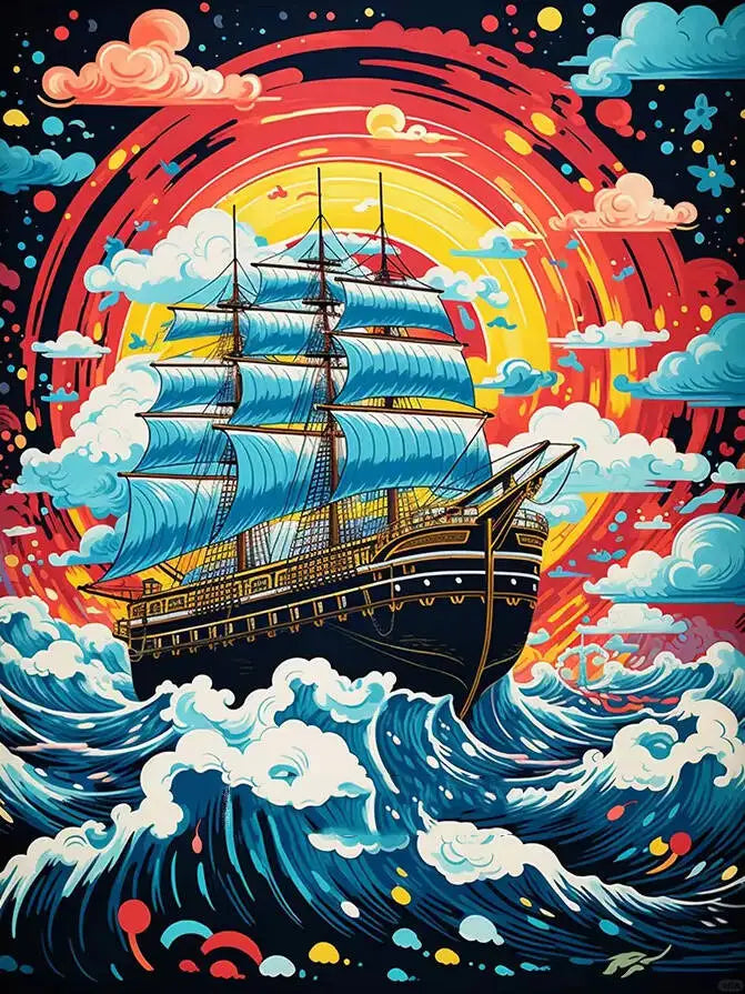 Sunset Voyage – Diamond Painting Kit