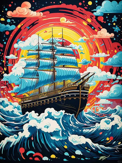 Sunset Voyage – Diamond Painting Kit