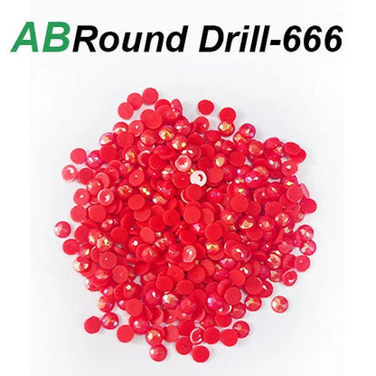 AB Round Diamond Painting Drills – 2.8 mm colour Refill Pack ca. 8000 pcs