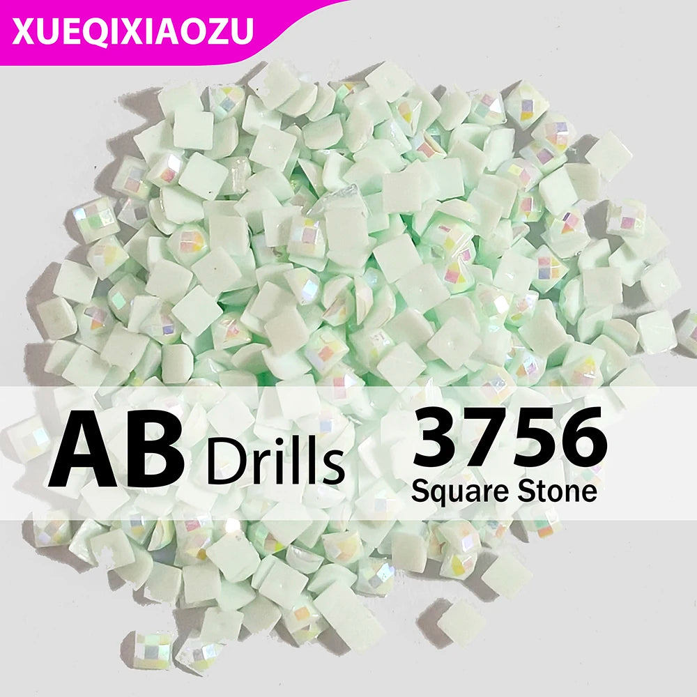 AB Square Diamond Painting Drills –  2.5 mm Single Colour Refill Pack ca. 1000 pcs