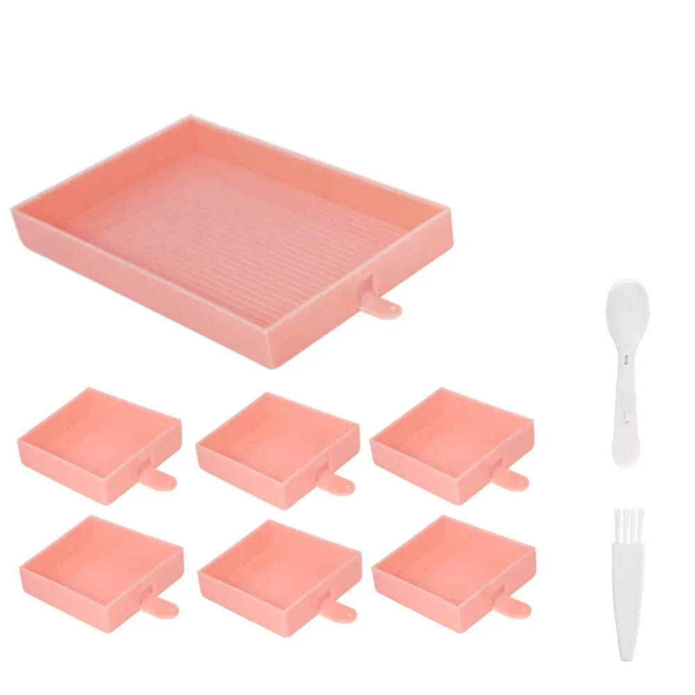 9/20 pcs Diamond Painting Multi-Tray Organizer – Drill Sorting Tray Set