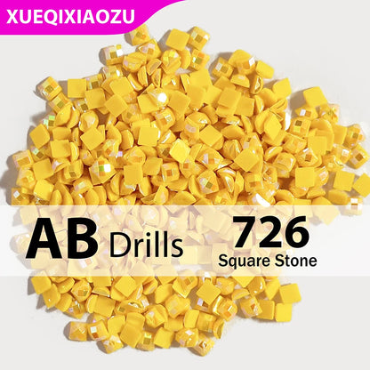 AB Square Diamond Painting Drills –  2.5 mm Single Colour Refill Pack ca. 1000 pcs