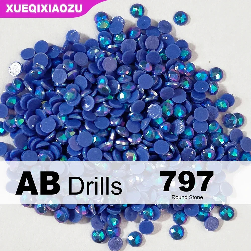 AB Round Diamond Painting Drills – 2.8 mm Colour Refill Pack ca. 1000 pcs