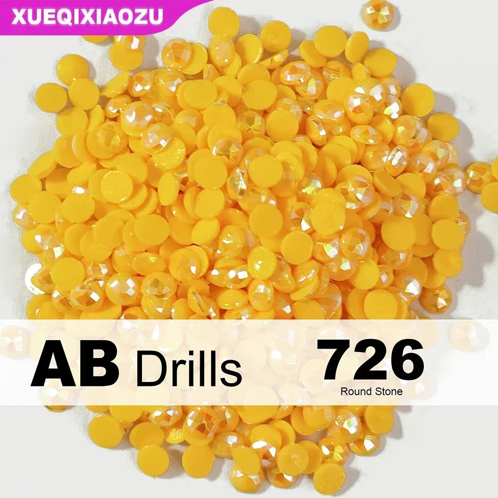 AB Round Diamond Painting Drills – 2.8 mm Colour Refill Pack ca. 1000 pcs