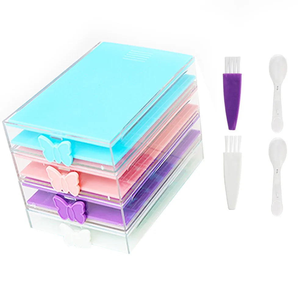 4/6 pcs Diamond Painting Drill Tray Organizer Kit – Stackable Tray Set