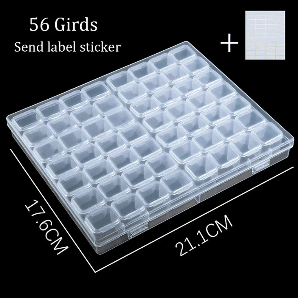 Diamond Painting Storage Box – 28/56 -Grid Drill Organizer Case