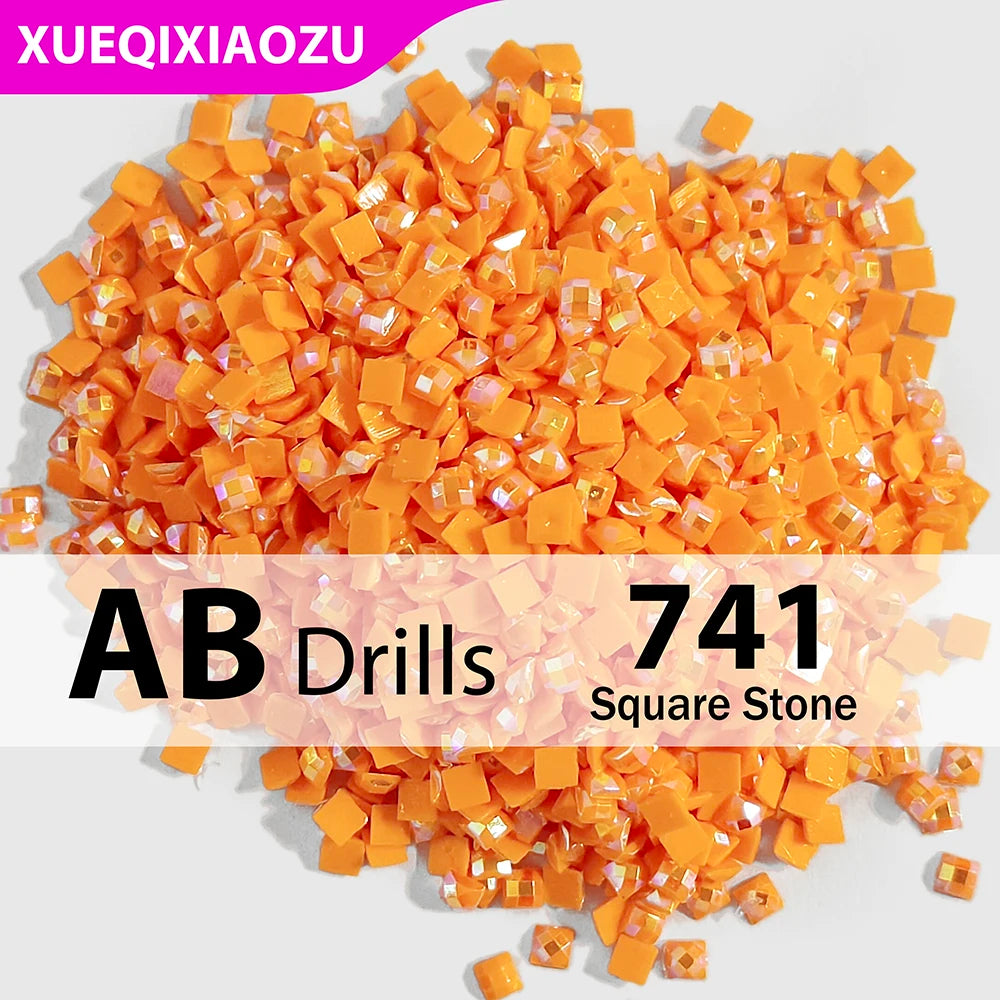 AB Square Diamond Painting Drills –  2.5 mm Single Colour Refill Pack ca. 1000 pcs