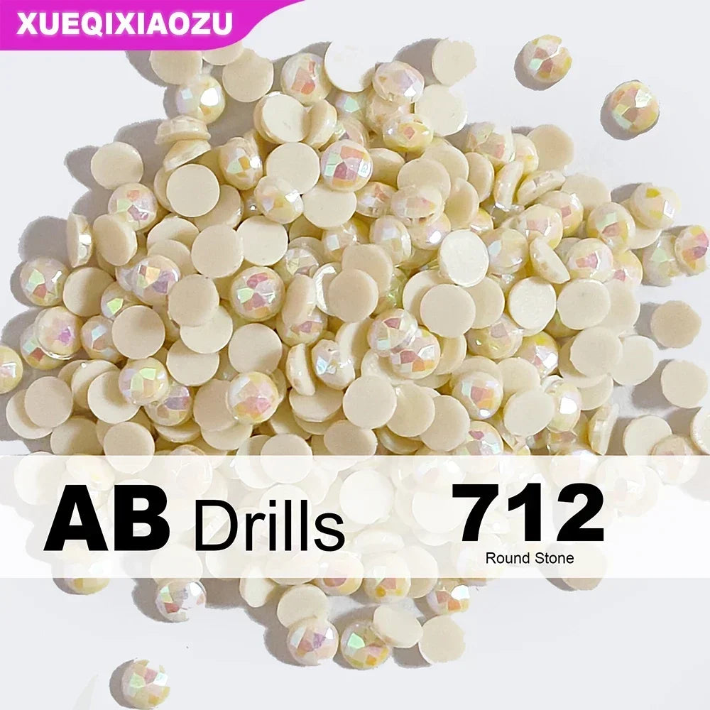 AB Round Diamond Painting Drills – 2.8 mm Colour Refill Pack ca. 1000 pcs