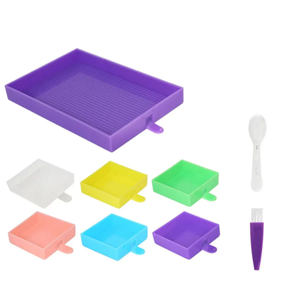 9/20 pcs Diamond Painting Multi-Tray Organizer – Drill Sorting Tray Set