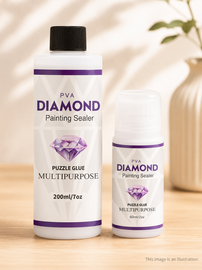 Diamond Painting Sealer Set – 60ml / 200ml Protective Glue