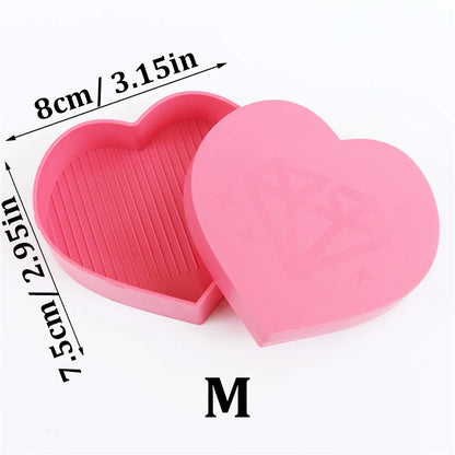 Heart-Shaped Diamond Painting Tray – Drill Sorting Tray