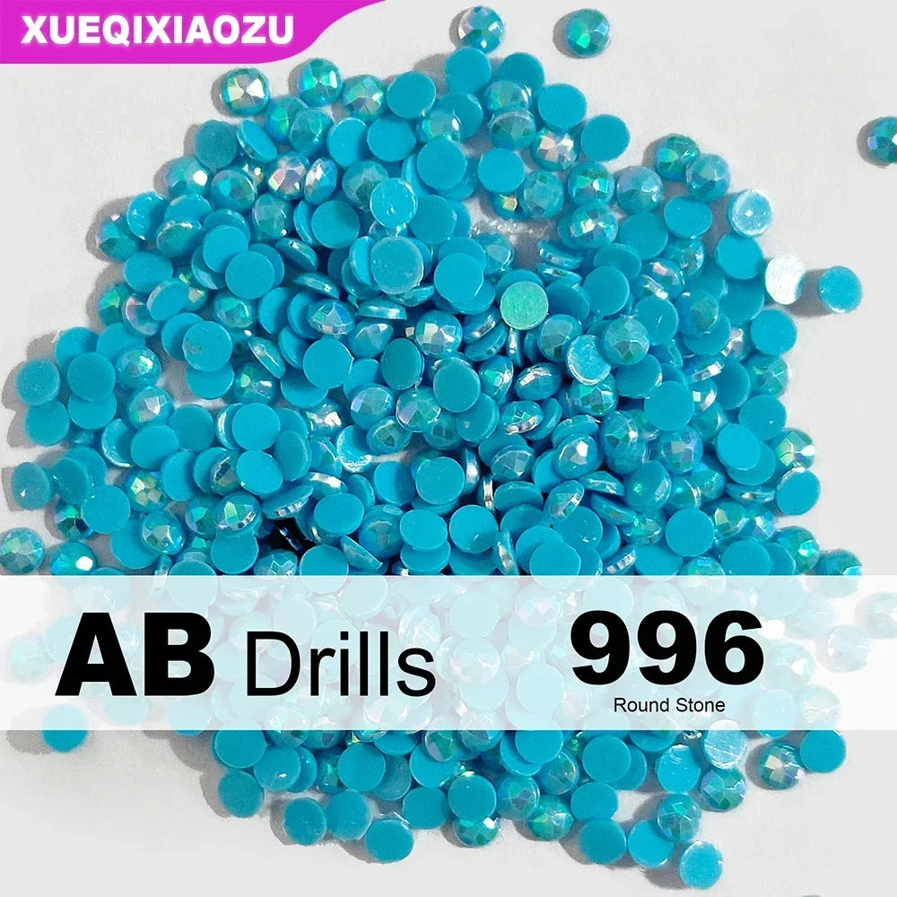 AB Round Diamond Painting Drills – 2.8 mm Colour Refill Pack ca. 1000 pcs