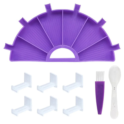 Diamond Painting 6-Grid Palette Tray Set – Drill Sorting & Pouring Tool