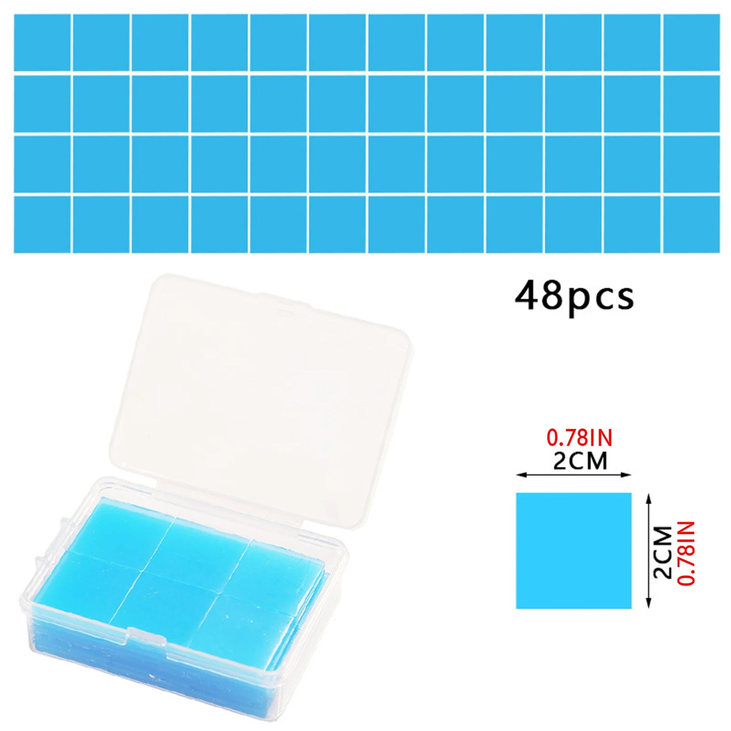 Diamond Painting Wax Storage Box – 48-Piece Glue Clay Set