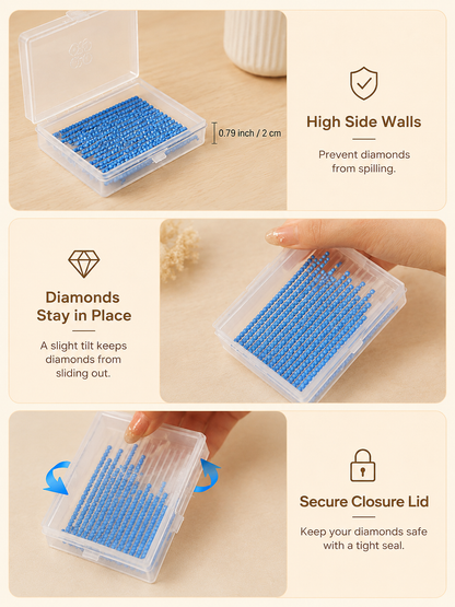 Diamond Painting Storage Organizer – 60-Piece Tray & Container Rack
