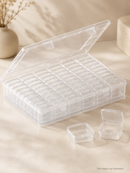 Diamond Painting Storage Box – 61-Piece Drill Organizer Case