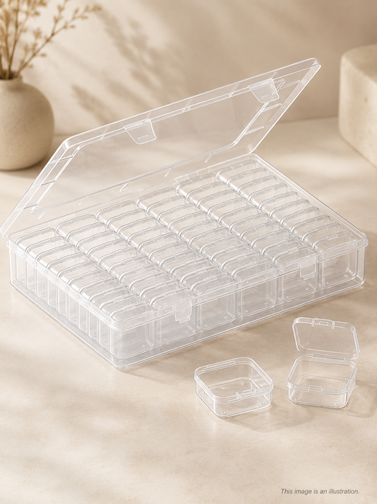Diamond Painting Storage Box – 61-Piece Drill Organizer Case