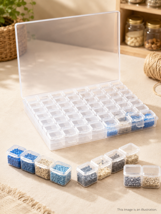 Diamond Painting Storage Box – 28/56 -Grid Drill Organizer Case