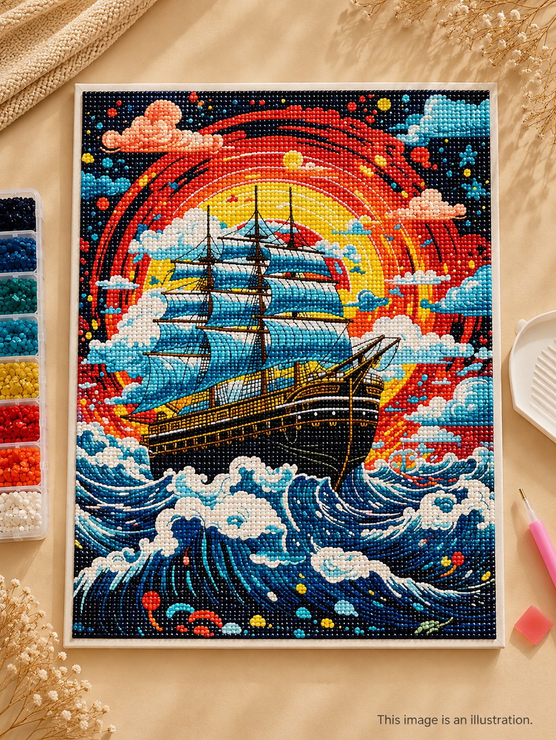 Sunset Voyage – Diamond Painting Kit