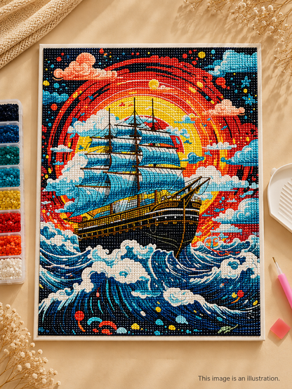Sunset Voyage – Diamond Painting Kit