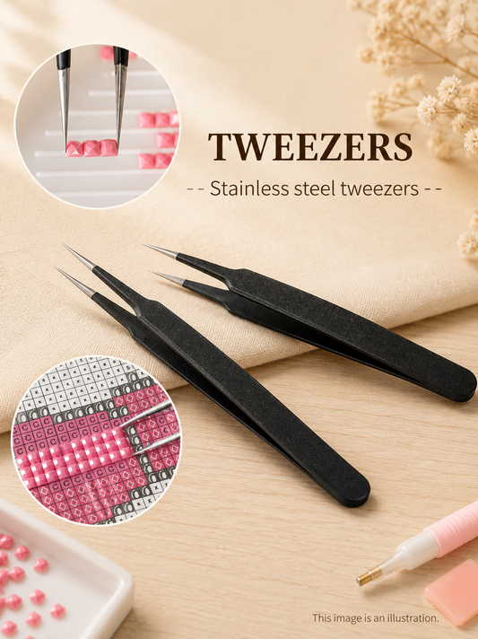 Diamond Painting Tweezers – Precision Drill Placement Tool
