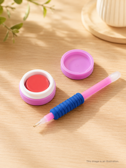 Macaron Diamond Painting Wax Box – Glue Clay Storage Container