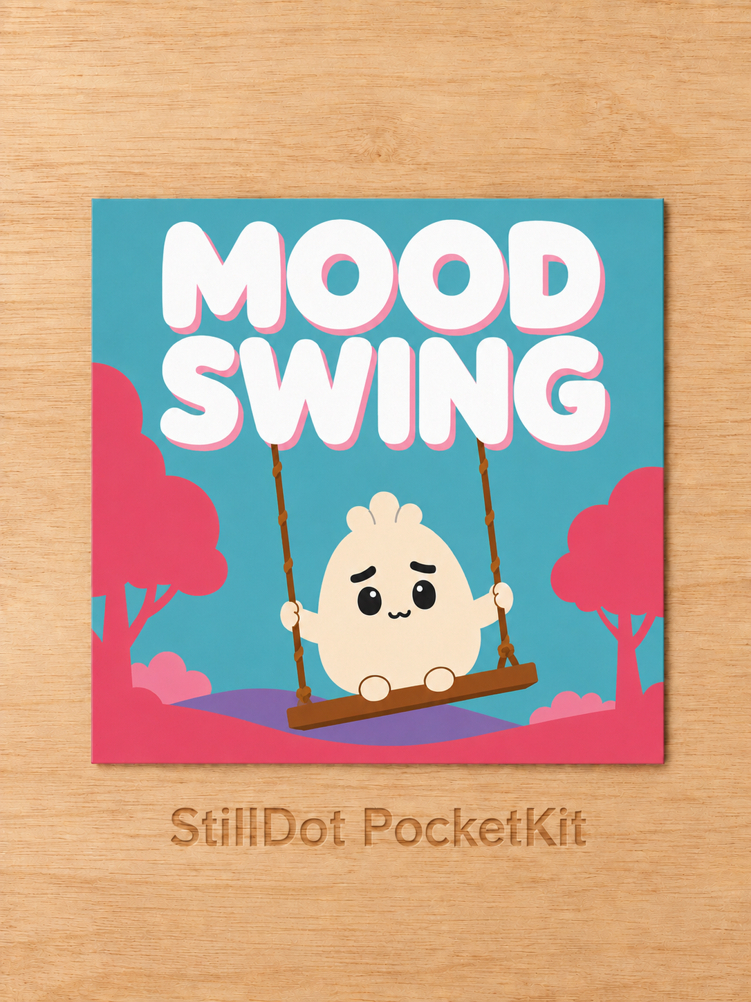 Mood Swing - 25cmx25cm Round Drill StillDot Diamond Art Pocket Kit